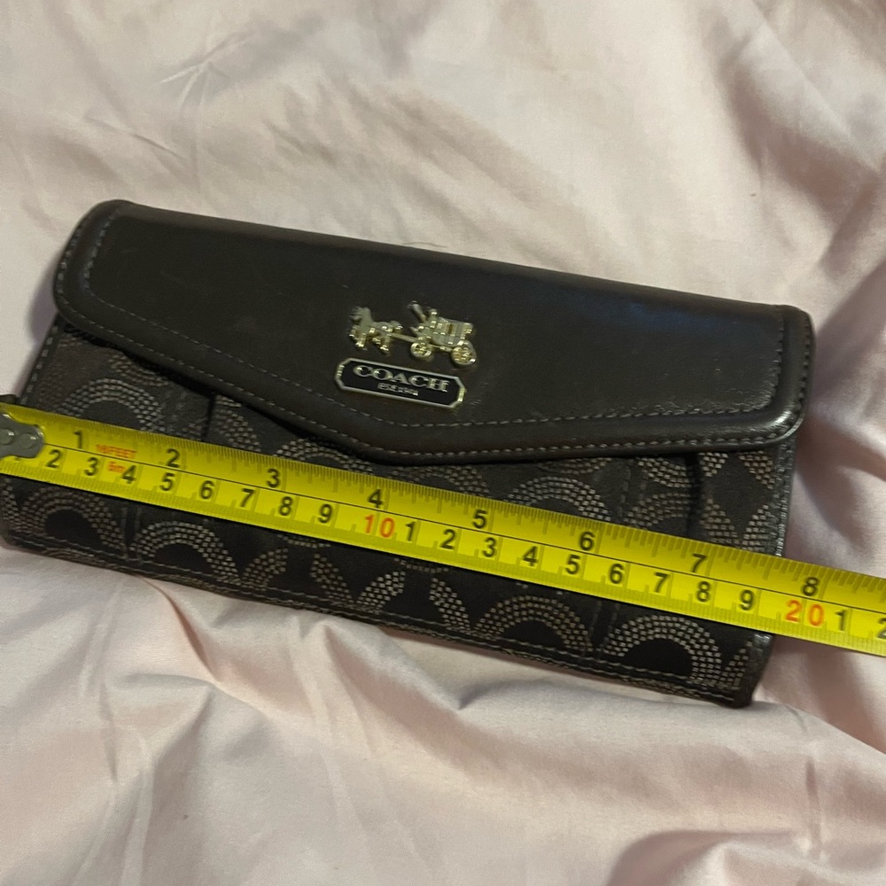 Coach Black and Brown Wallet
